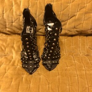 Black Gladiator Ankle Booties